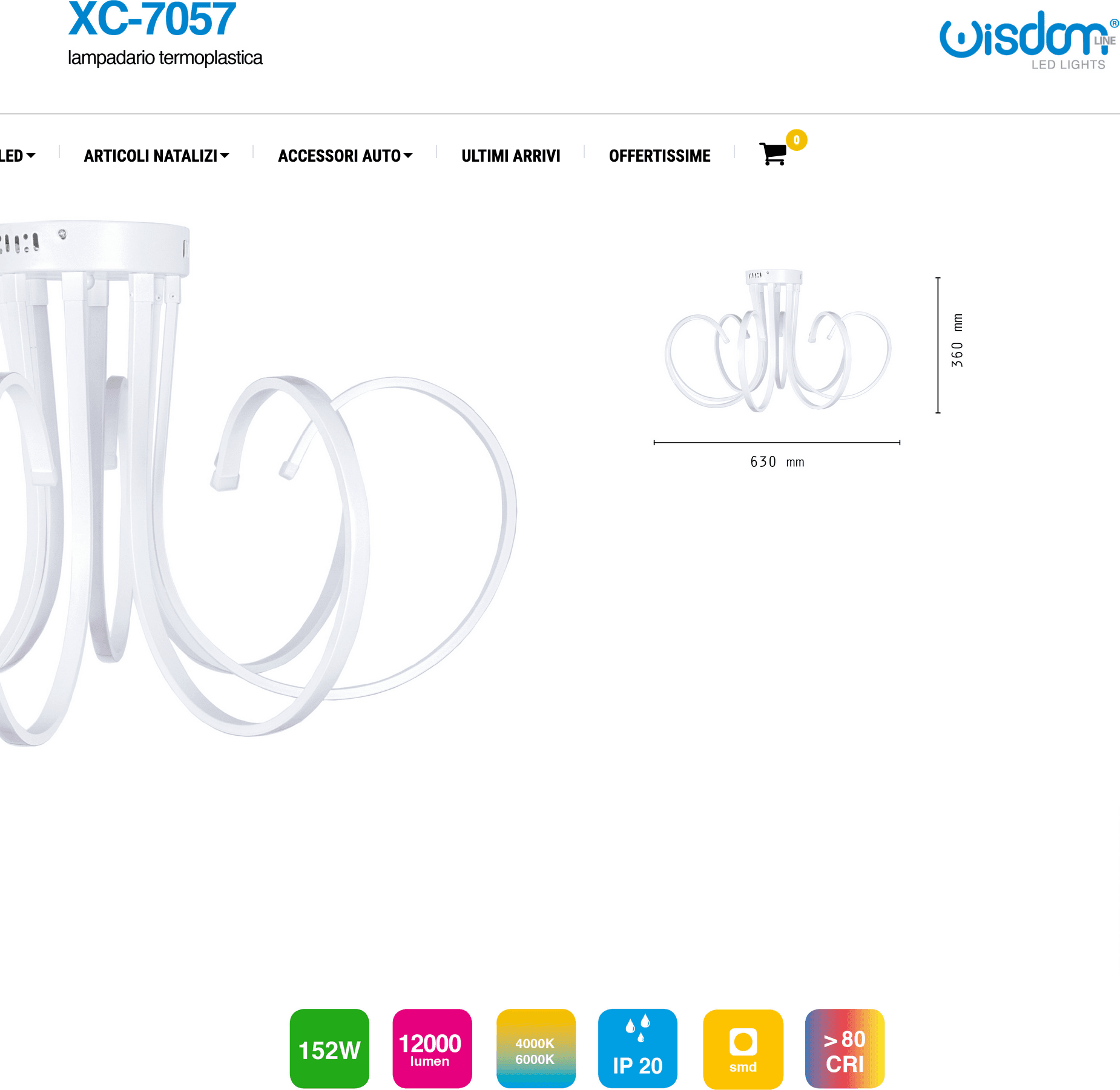 LAMPADARIO LAMPADA 8 NEON LUCE LED SOFFITTO SOSPENSIONE PENDENTE MODERNO DESIGN - 5