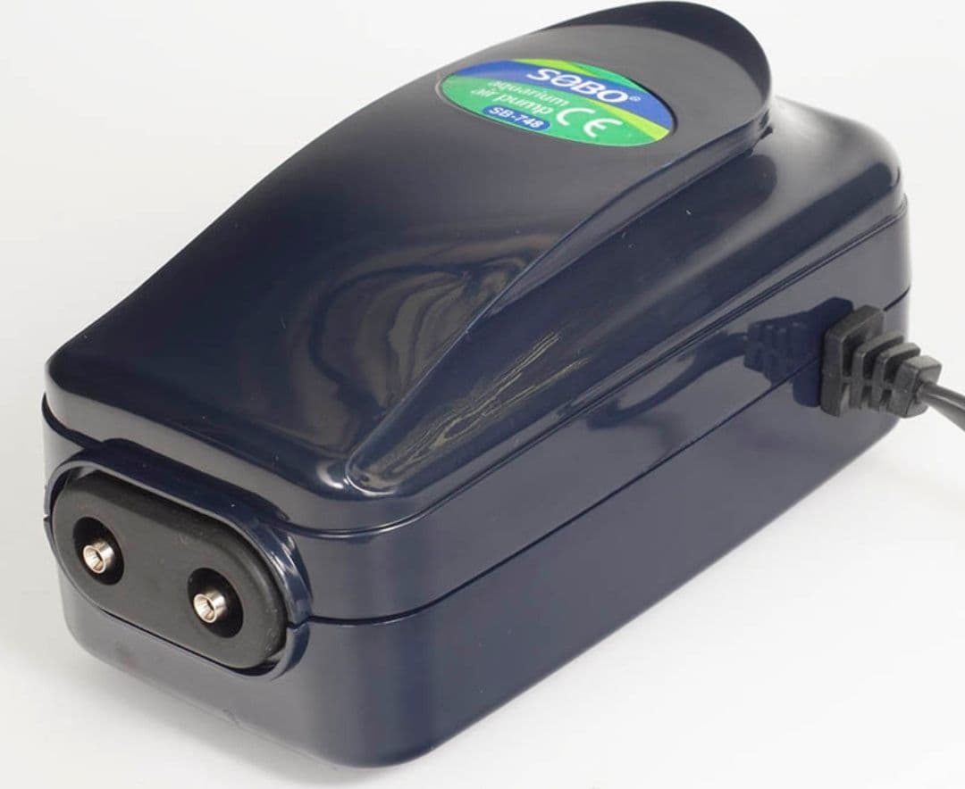 POMPA ARIA AREATORE AERATORE PER ACQUARIO A 2 VIE CON REGOLATORE 2 x 3.5L/min 8W - 5