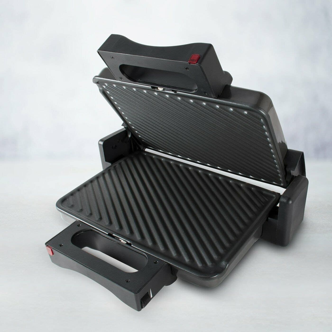 Piastra da Cucina Elettrica 2000W con Doppia Piastra Antiaderente in Alluminio - 6