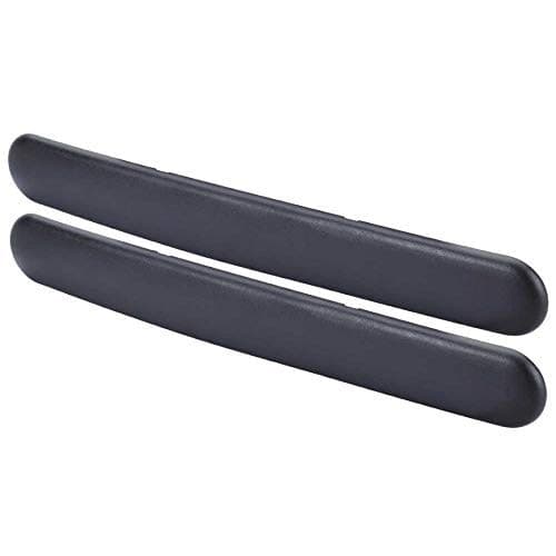 COPPIA PROTEZIONI PER PARAURTI SPOILERS ANTIURTO 52X370MM GOMMA NERO ADESIVO AUTO - 2