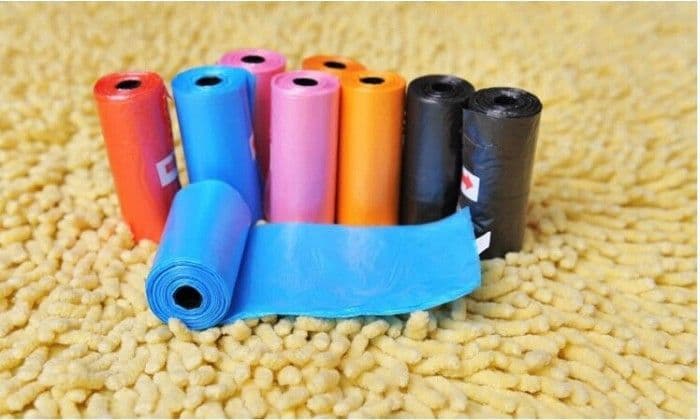 SET 300 SACCHETTI IGIENICI PER BISOGNI ESCREMENTI CANI RACCOLTA FECI + DISPENSER - 4