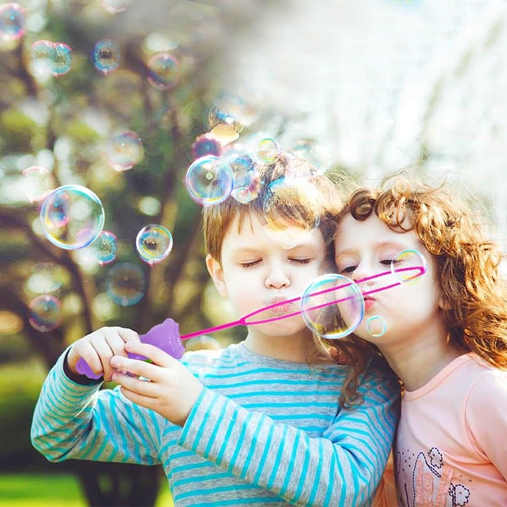 BOLLE DI SAPONE GIGANTI BUBBLE WAND GIOCATTOLO PER BAMBINI 60CM GADGET FESTE - 4