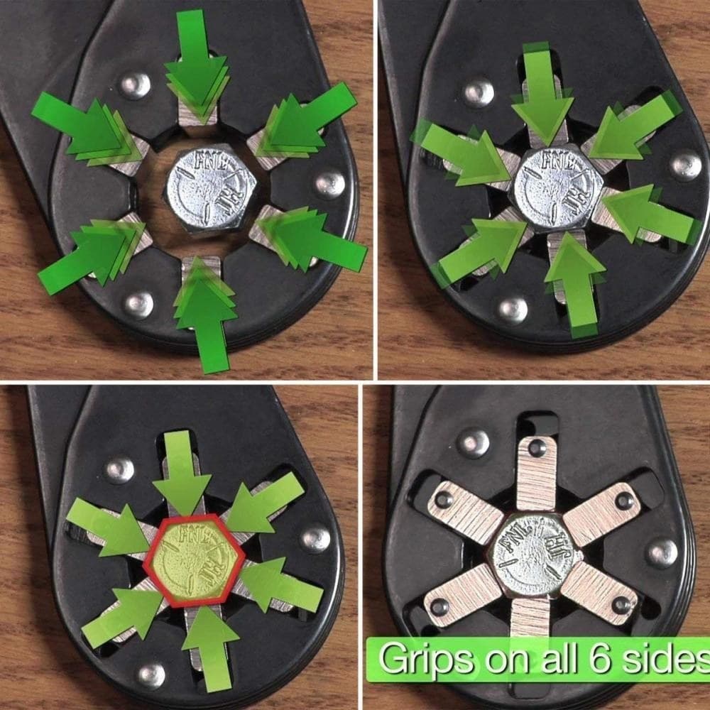 CHIAVE UNIVERSALE PER DADI BULLONI DA 7-14 mm PINZA PER DADI BULLONI 6" - 2