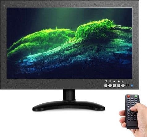 TV TELEVISORE MONITOR LCD 12'' POLLICI TFT VIDEOSORVEGLIANZA VGA BNC HDMI RCA - 5