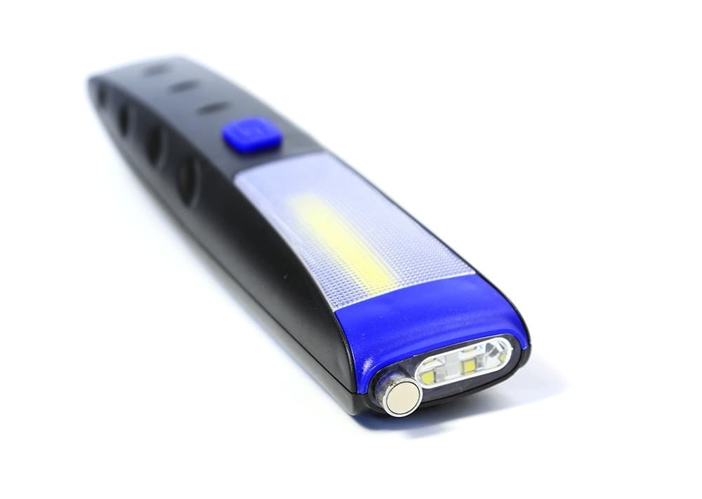 TORCIA LAMPADA PORTATILE LED STRIP COB + 2 LED DOPPIA CALAMITA ESTENSIBILE 30 CM - 5