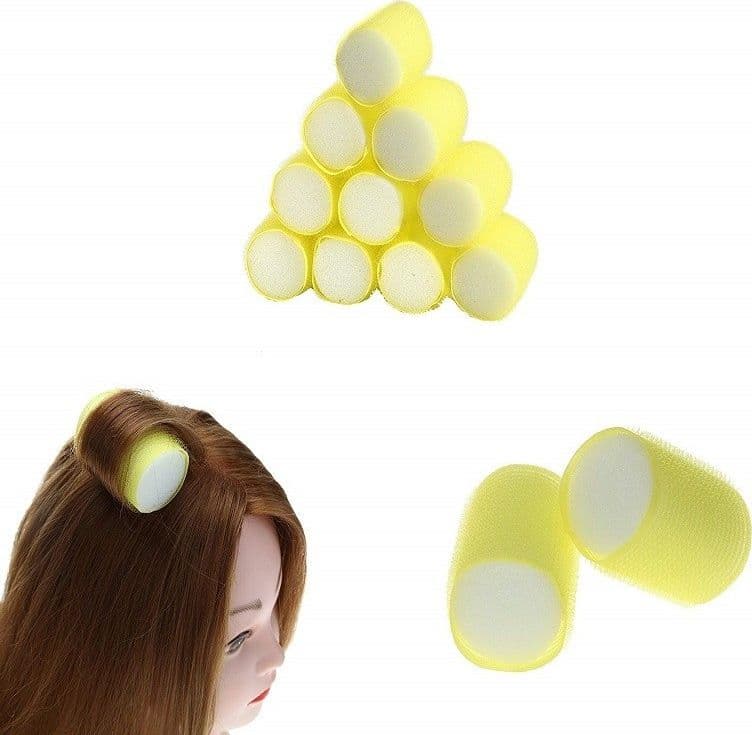 KIT 24 BIGODINI AUTO ADESIVI ARRICCIA CAPELLI ACCONCIATURA BOCCOLI RICCI PERFETTI