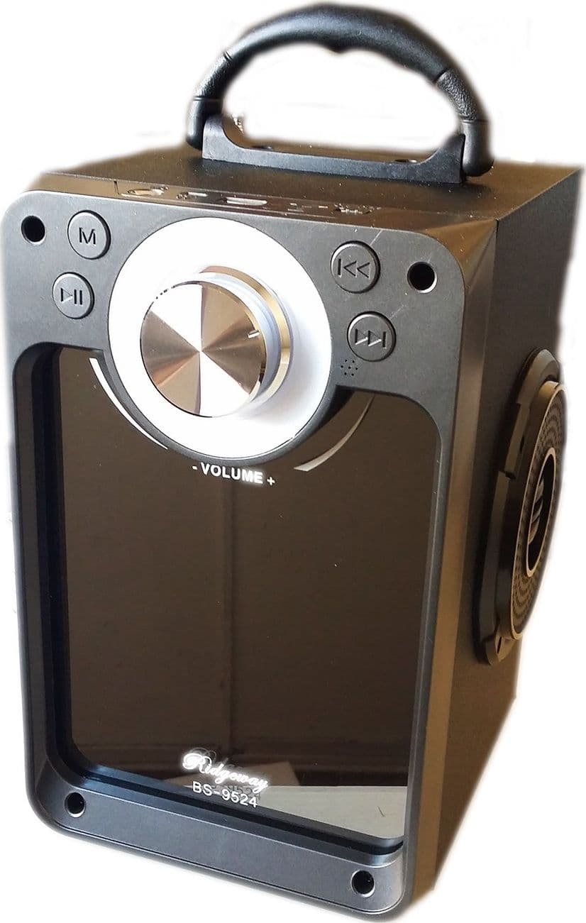 CASSA SPEAKER FM BLUETOOTH RICARICABILE SD USB AUX 2 CASSE PORTATILE BS-9524 - 6