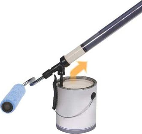 PAINT ROLLER RULLO DA PITTURA ASTA TELESCOPICA 23 CM PER PARETI STANZA NO GOCCE - 3