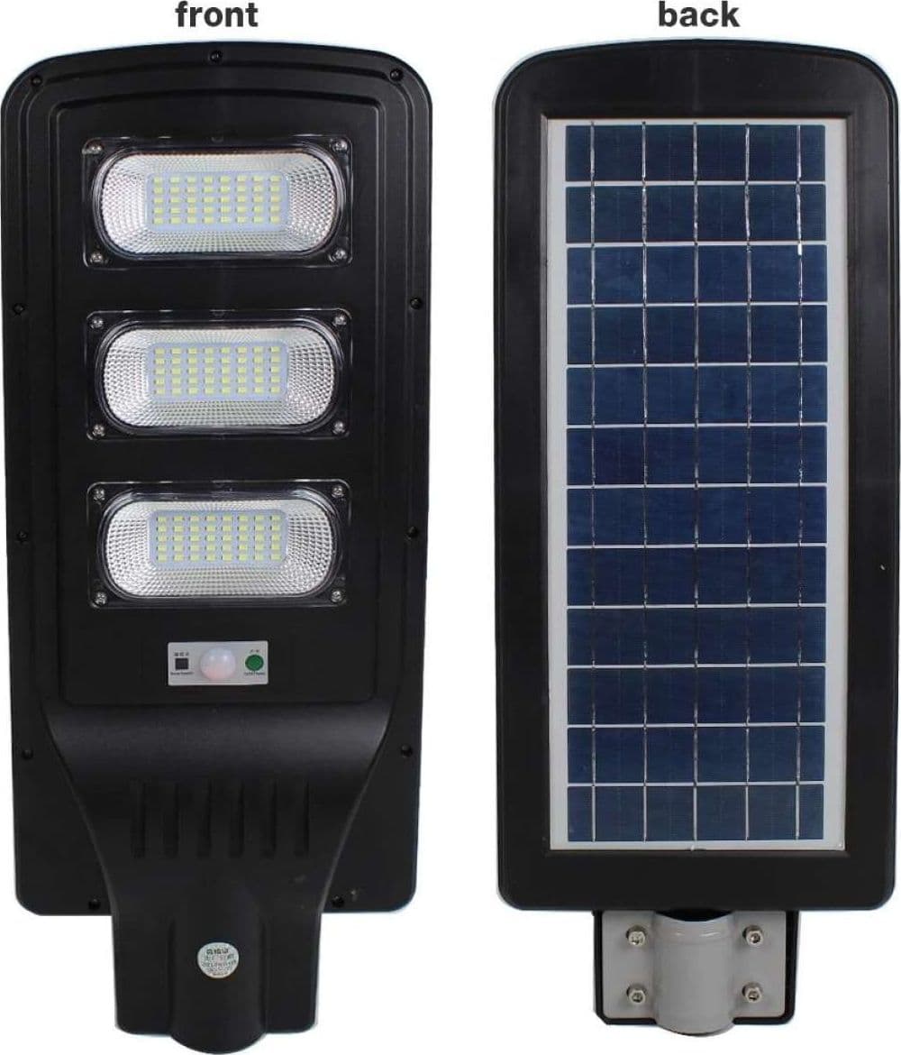 LAMPIONE STRADALE 90LED 90W PANNELLO FOTOVOLTAICO ENERGIA SOLARE ESTERNO IP65 - 2