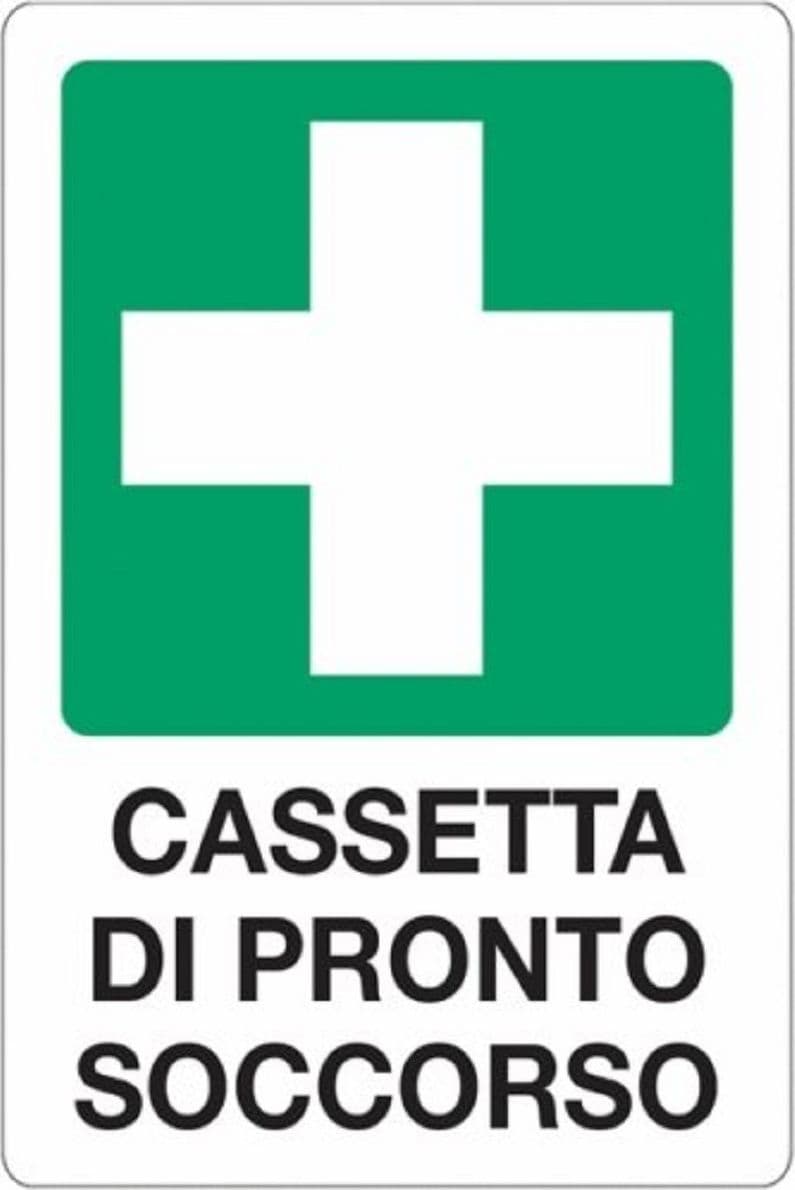 CARTELLO CASSETTA PRONTO SOCCORSO SEGNALETICA DIREZIONALE SICUREZZA AVVERTIMENTO - 2
