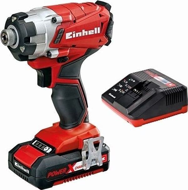 AVVITATORE A IMPULSI A BATTERIA EINHELL TE-CI 18 LI KIT BATTERIA 18V 1,5 AH - 7