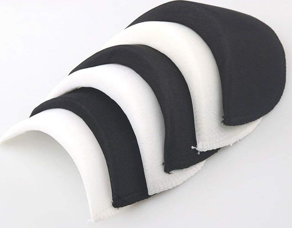 SET 2 COPPIE SPALLINE DA INSERIRE SOTTO GIACCA IN SCHIUMA RILIEVO VESTITO ABITO