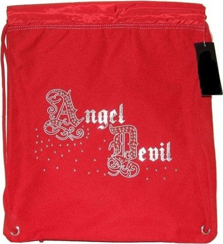 SAKKY BAG SACCO SCUOLA SPORT PALESTRA TEMPO LIBERO SACCA ANGELDEVIL ROSSO - 2