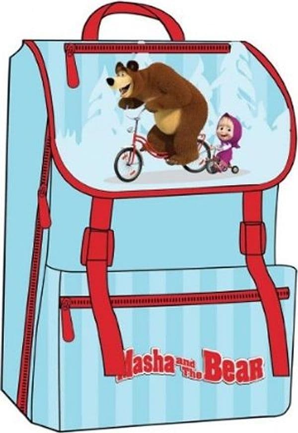 ZAINO CARTELLA ESTENSIBILE SCUOLA MASHA E ORSO IN POLIESTERE MODELLI ASSORTITI - 4