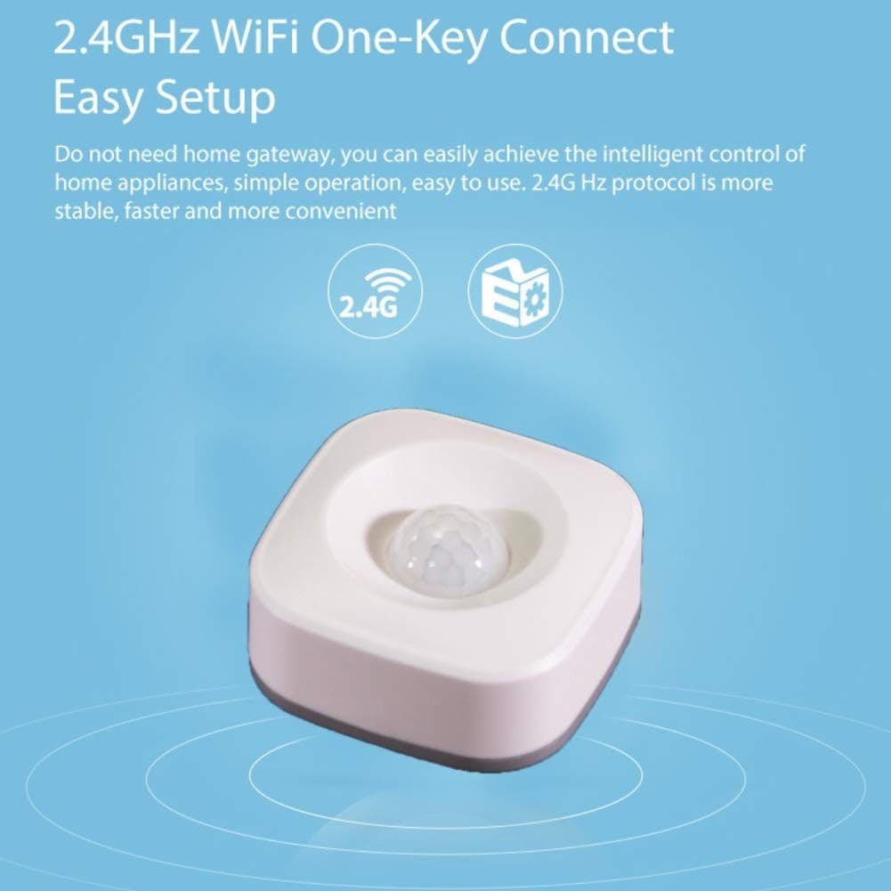 SENSORE PIR WIFI SMART MOTION INFRAROSSO WIRELESS RILEVATORE MOVIMENTO X ALLARME - 8