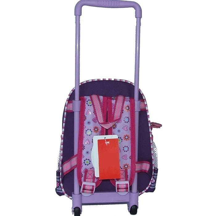 TROLLEY ASILO O DA VIAGGIO IN MICROFIBRA E PVC PEPPA PIG CON CARRELLO A 2 RUOTE - 3