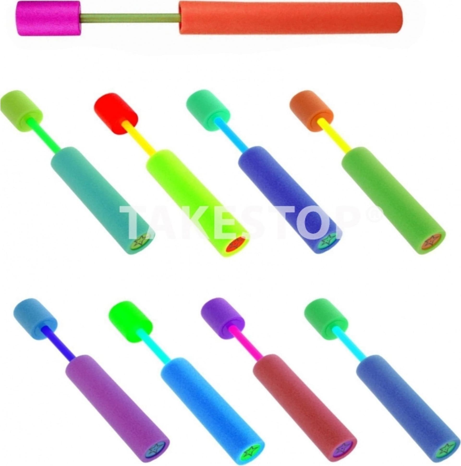 2 PISTOLA PISTOLE SPRUZZINO 40CM SPARA SPRUZZA ACQUA GETTO GIOCO SPIAGGIA MARE - 2