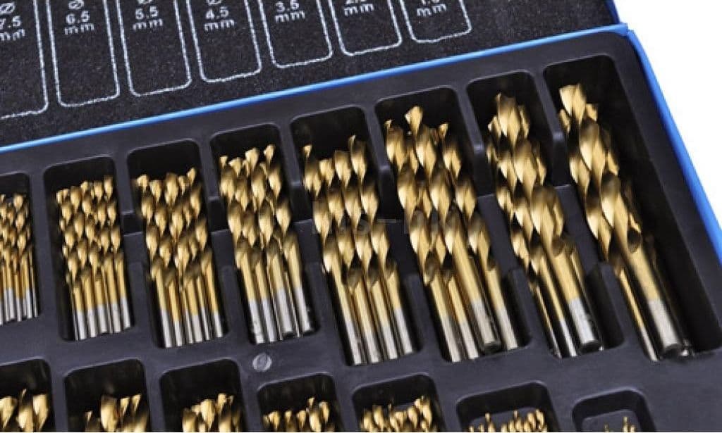 SET PUNTE TRAPANO 170PZ PEZZI TITANIO HSS VALIGETTA METALLO 1 10 MM FERRO LEGNO - 5