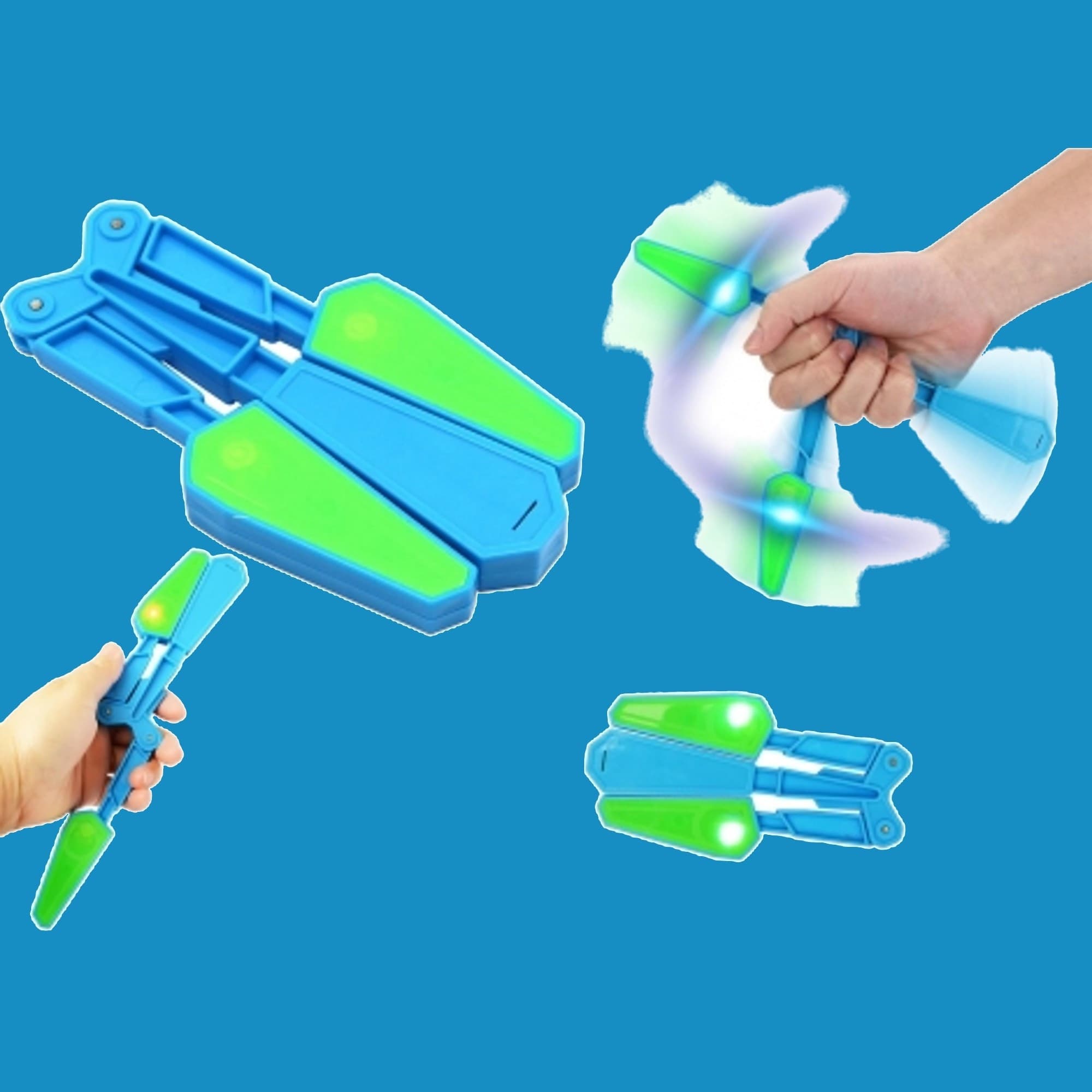 FLIP SPINNER PORTATILE LED LUCI MANO 3D GIOCATTOLO ANTI STRESS ADULTO FINZ