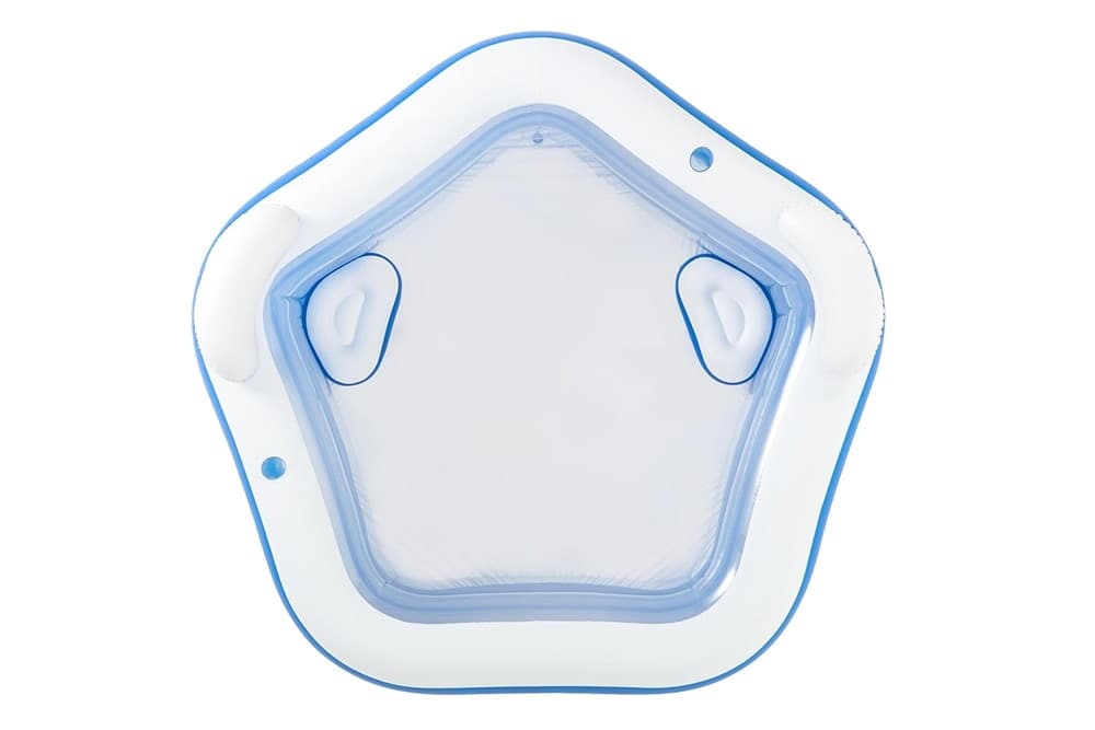 PISCINA GONFIABILE PENTAGONO FUORITERRA 213X206X69CM CON PORTABICCHIERI POGGIATESTA 54153 - 11