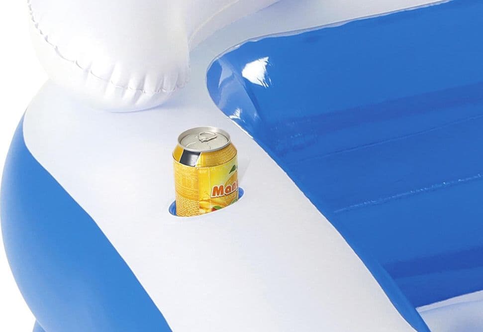 PISCINA GONFIABILE PENTAGONO FUORITERRA 213X206X69CM CON PORTABICCHIERI POGGIATESTA 54153 - 9