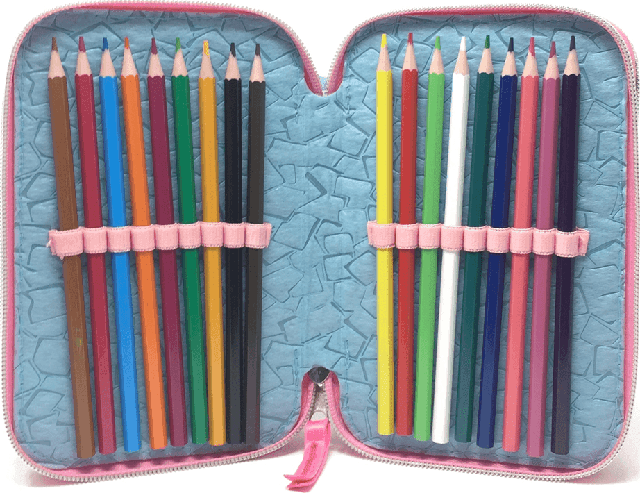 ASTUCCIO SCUOLA 3D PRINCIPESSE CENERENTOLA RAPUNZEL ARIEL DISNEY 3 ZIP CERNIERE - 5