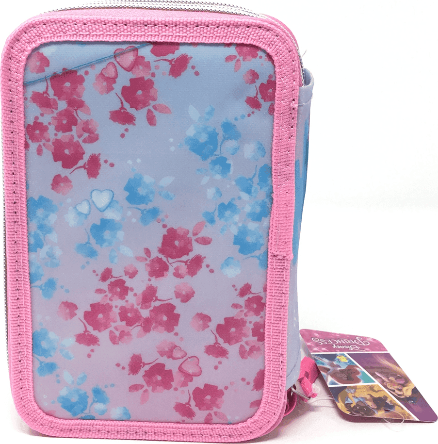 ASTUCCIO SCUOLA 3D PRINCIPESSE CENERENTOLA RAPUNZEL ARIEL DISNEY 3 ZIP CERNIERE - 8