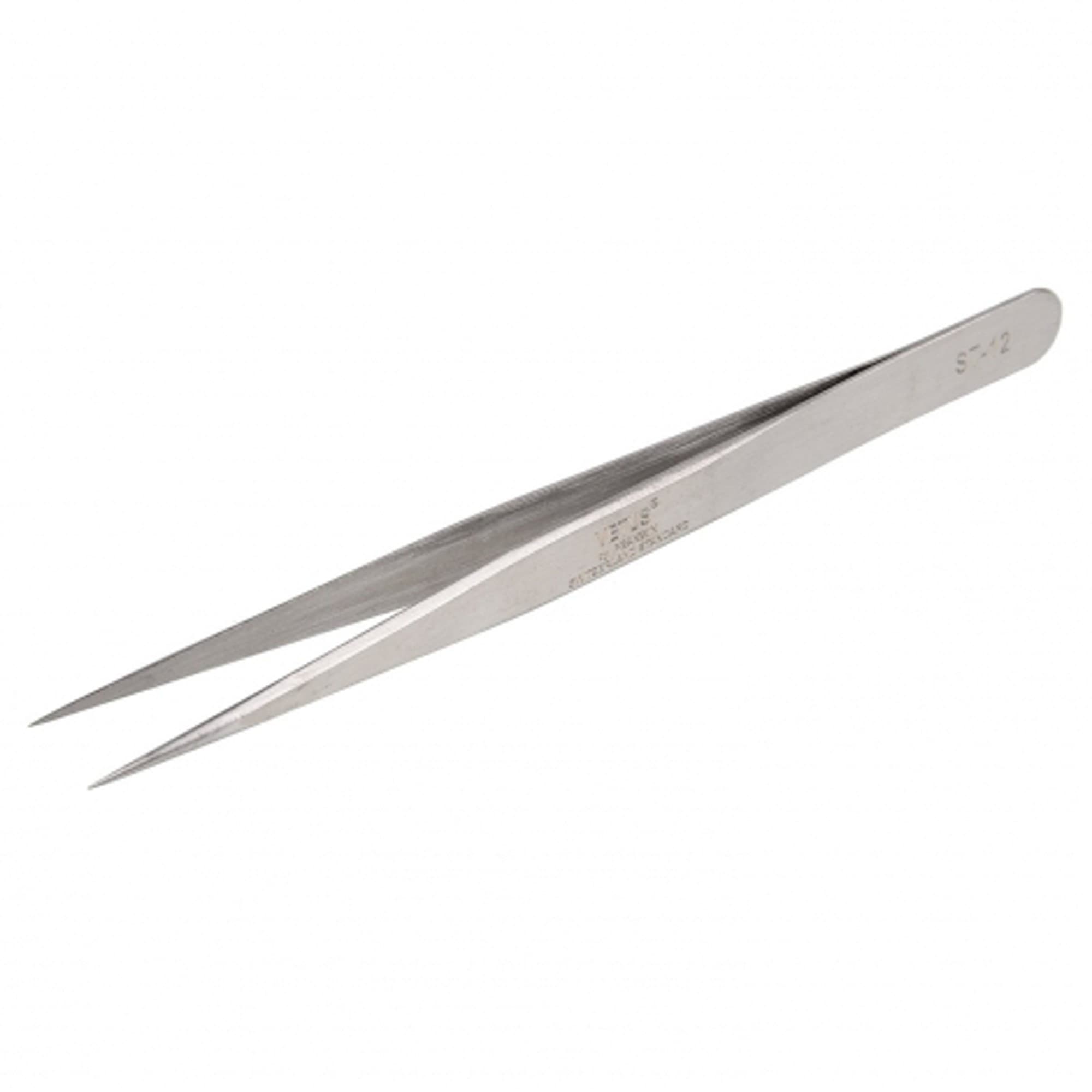 PINZETTA PUNTA FINE 135MM ACCIAIO INOX SOPRACCIGLIA CIGLIA PINZA PROFESSIONALE