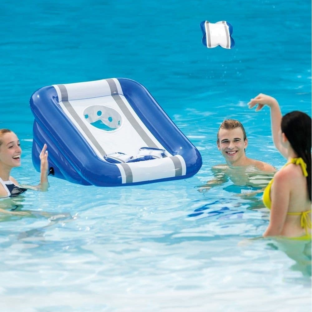 BASKET PALLA CANESTRO GONFIABILE BAMBINI 86 X 71 X 42 CM MARE PISCINA GIARDINO - 4