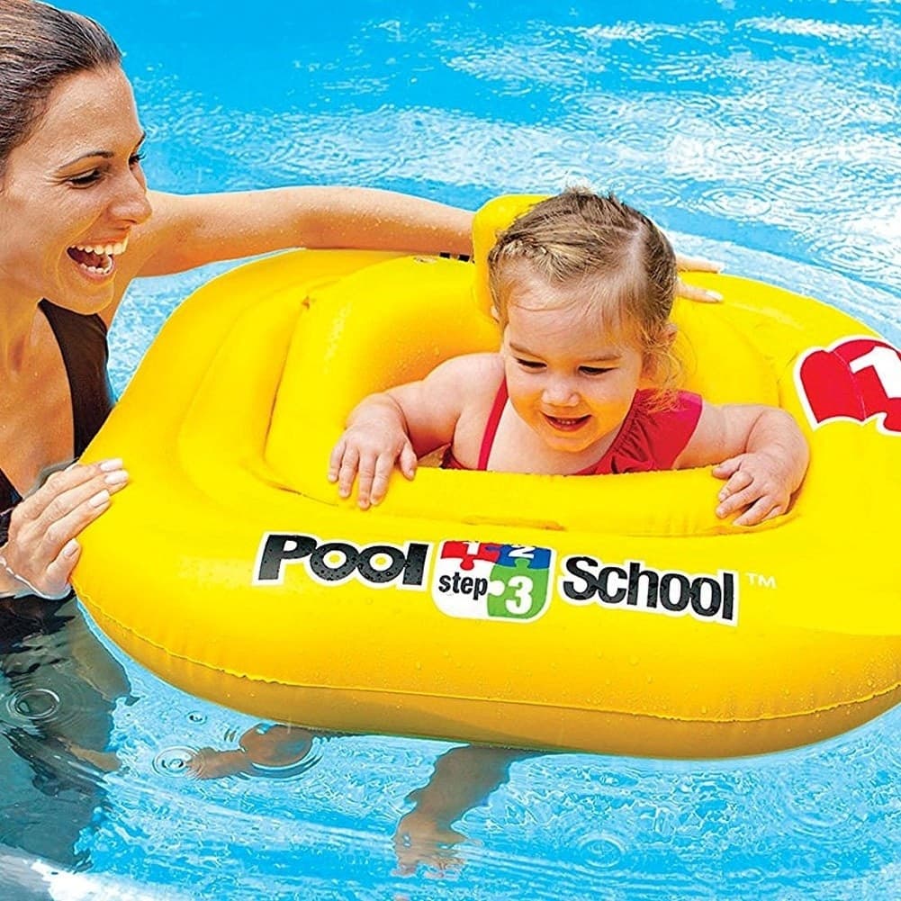 SALVAGENTE GONFIABILE BAMBINO NEONATO MARE CON MUANDINA E SCHIENALE 79 X 79 CM - 3