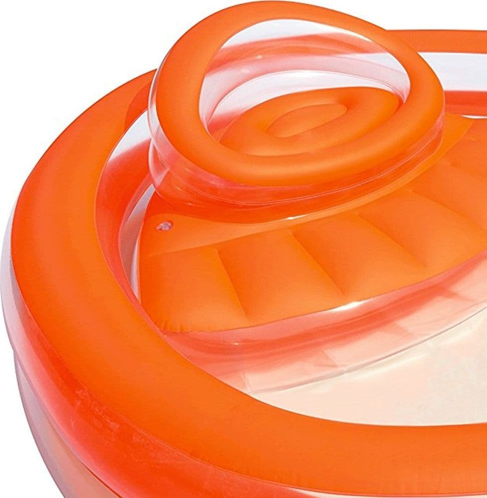PISCINA GONFIABILE ROTONDA CON SEDUTA E SCHIENALE 232 X 229 X 63 CM ESTERNO - 3