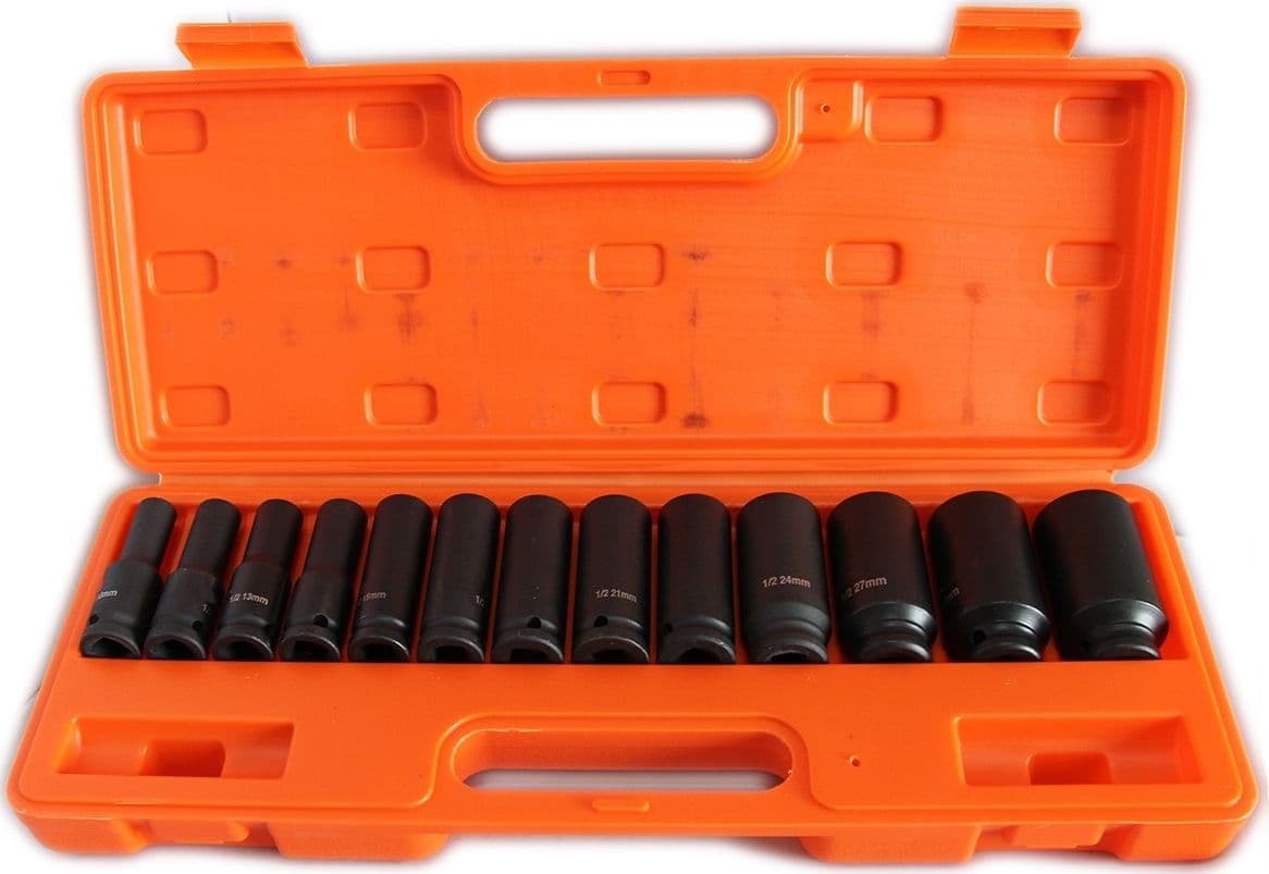 15 BUSSOLE PER PISTOLA AVVITATORE PNEUMATICA ESAGONALI ATTACCO 1/2" DA 10-32 mm - 2