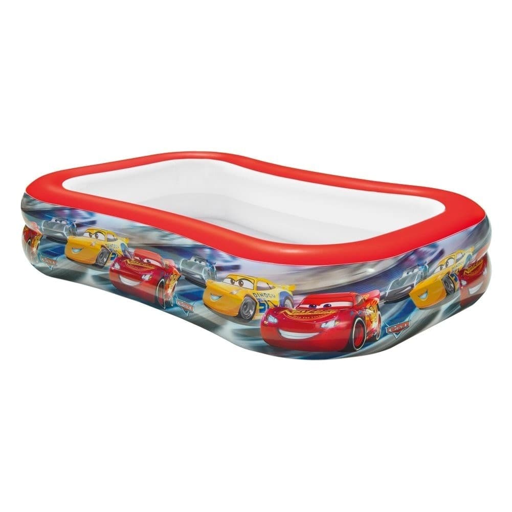 PISCINA GONFIABILE BAMBINI DISNEY CARS 2 ANELLI 262 X 175 X 56 CM DA GIARDINO - 2