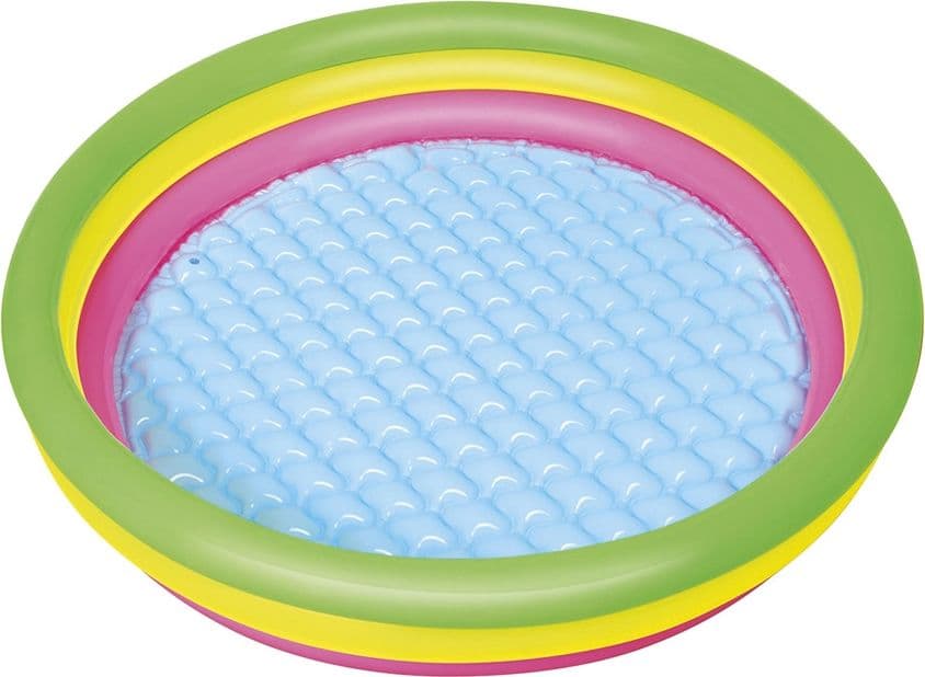 PISCINA GONFIABILE ARCOBALENO A 3 ANELLI COLORATI 152 X 30 CM FUORI TERRA 51103 - 13