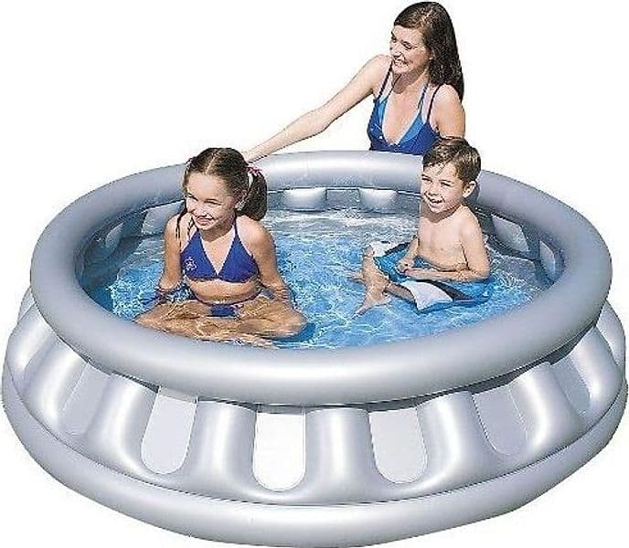 PISCINA GONFIABILE A FORMA DI ASTRONAVE SPACESHIP ESTERNO FUORI TERRA 147X41CM - 2