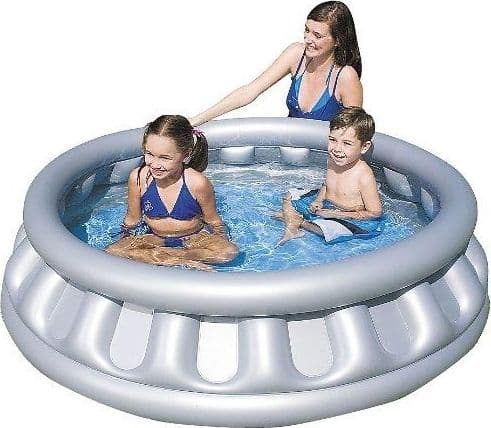 PISCINA GONFIABILE A FORMA DI ASTRONAVE SPACESHIP ESTERNO FUORI TERRA 147X41CM - 2