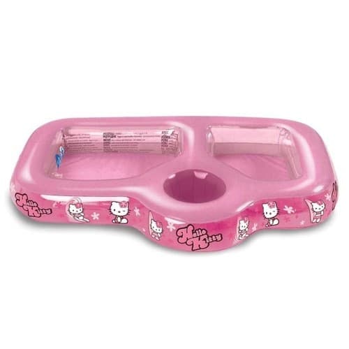 PISCINA GONFIABILE HELLO KITTY SABBIA ACQUA ROSA 90 CM MARE GIARDINO ESTERNI - 2