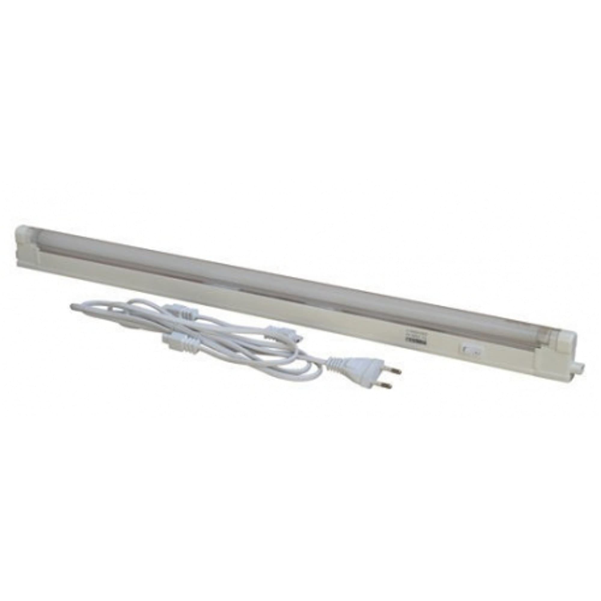 4W TUBO NEON 30CM LED COMPLETO DI PLAFONIERA T5 LUCE BIANCO CALDO 3000K CAVO 1MT