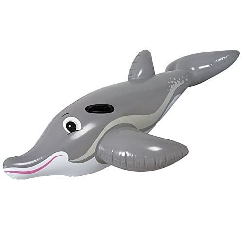 DELFINO GONFIABILE GALLEGGIANTE CON MANIGLIE 152X90CM IN PVC RESISTENTE - 2