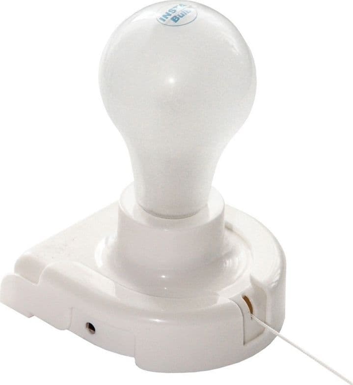 SET 2PZ LUCI LED LAMPADINE BULBI PORTATILI SENZA FILI INTERRUTTORE ADESIVE A BATTERIE - 2