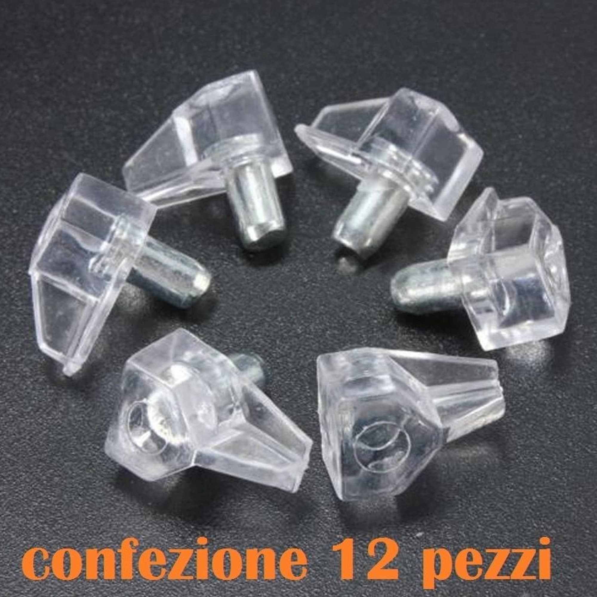 SET 12 PIOLI SUPPORTI IN PLASTICA PER MENSOLE SUPPORTO REGGIMENSOLA RIPIANI