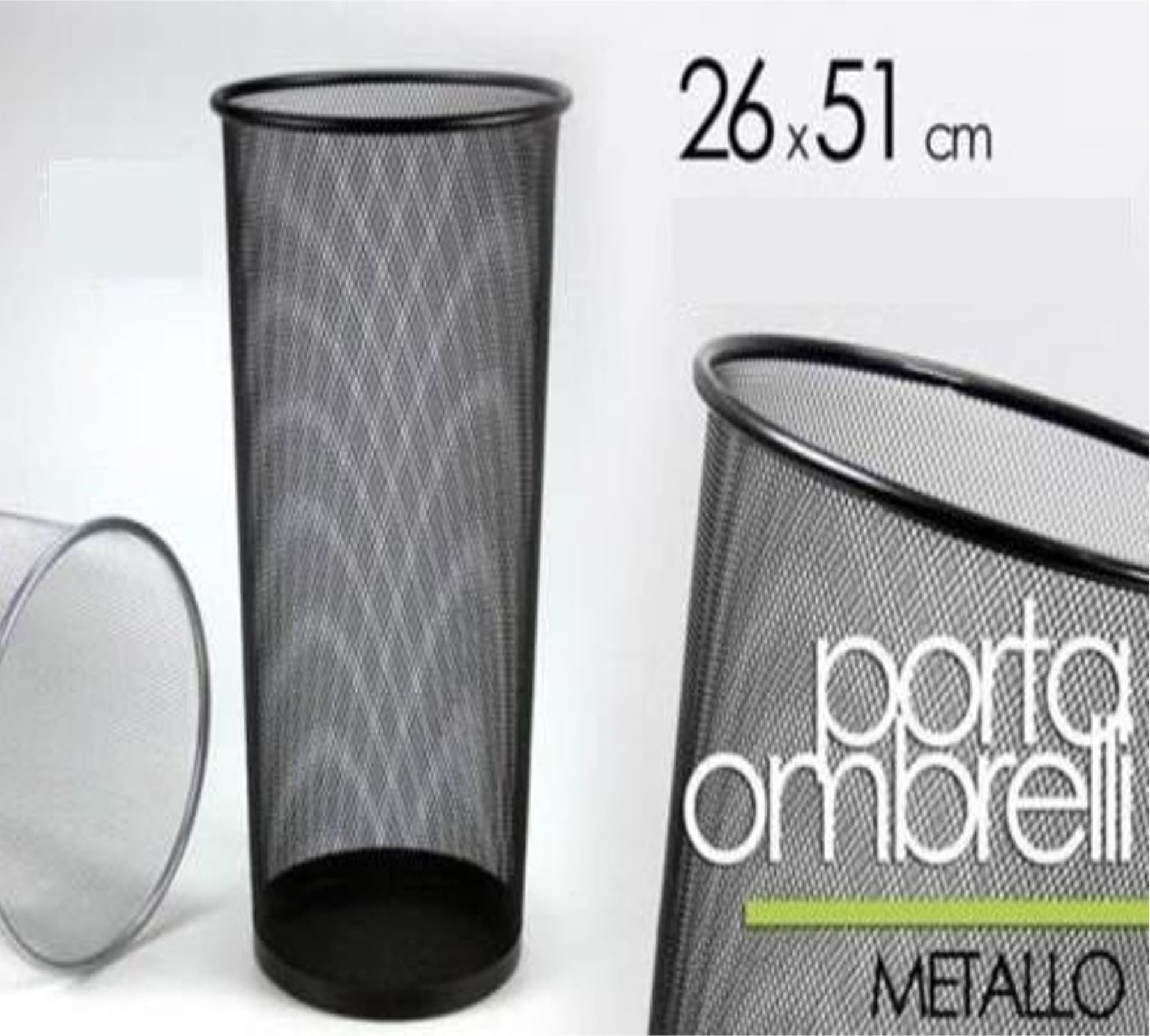 PORTA OMBRELLI CESTO CESTINO PORTAOMBRELLI METALLO TRAFORATO CASA UFFICIO - 2