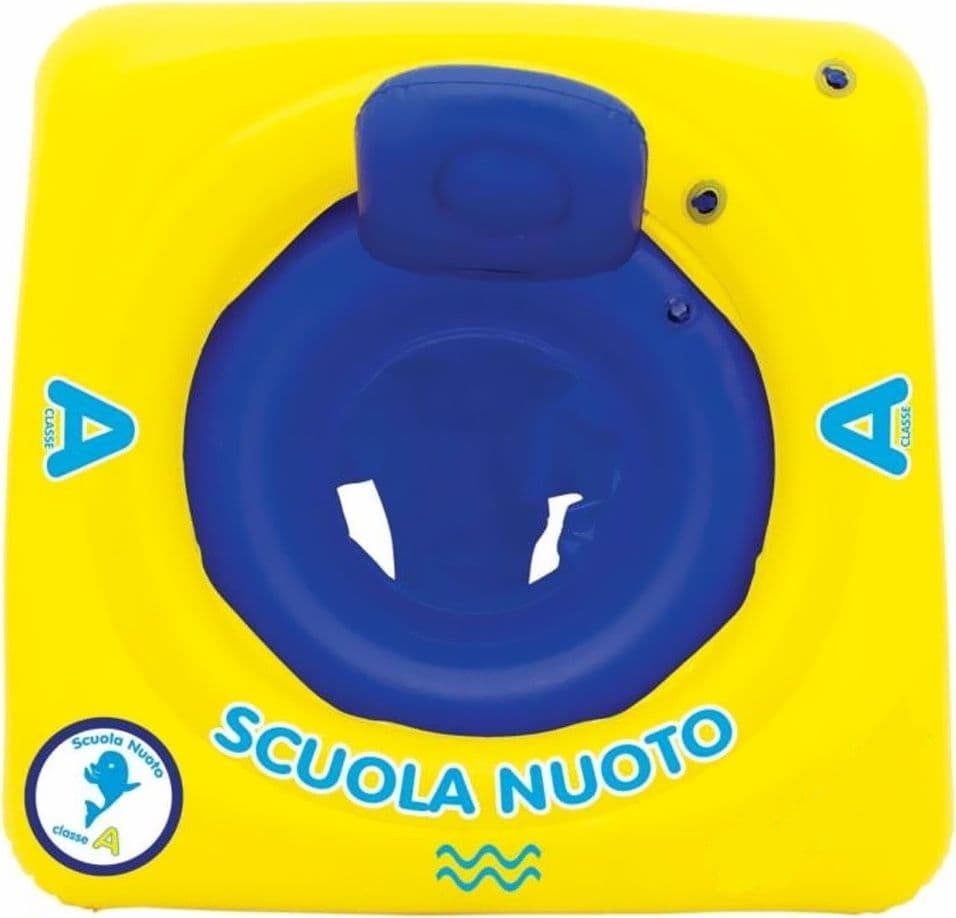 SALVAGENTE GONFIABILE BAMBINO NEONATO MARE CON MUTANDINA E SCHIENALE 65X65CM