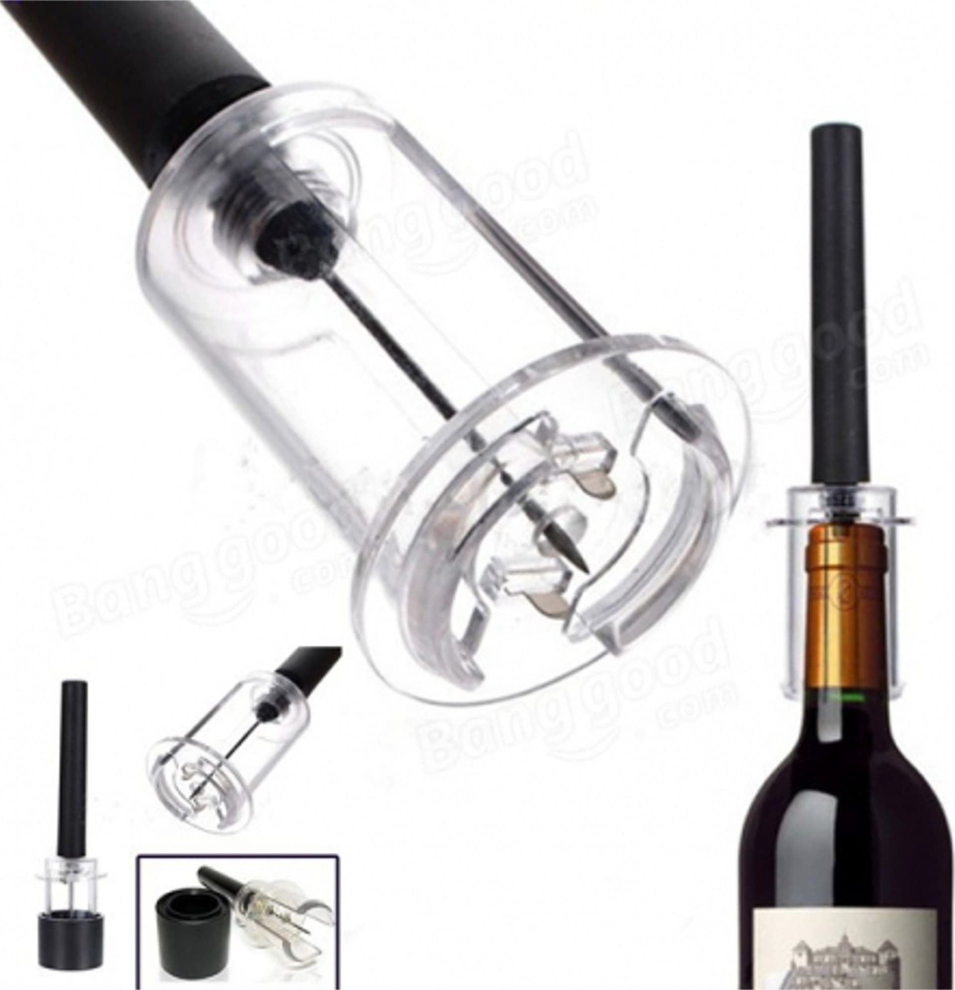 CAVATAPPI A PRESSIONE POMPA ARIA APRIBOTTIGLIE APRI BOTTIGLIE VINO SOMMELIER - 2