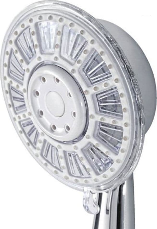 SOFFIONE DOCCIA IN ABS CROMATO DOCCETTA MULTIFUNZIONE A LED PER DOCCIA - 3