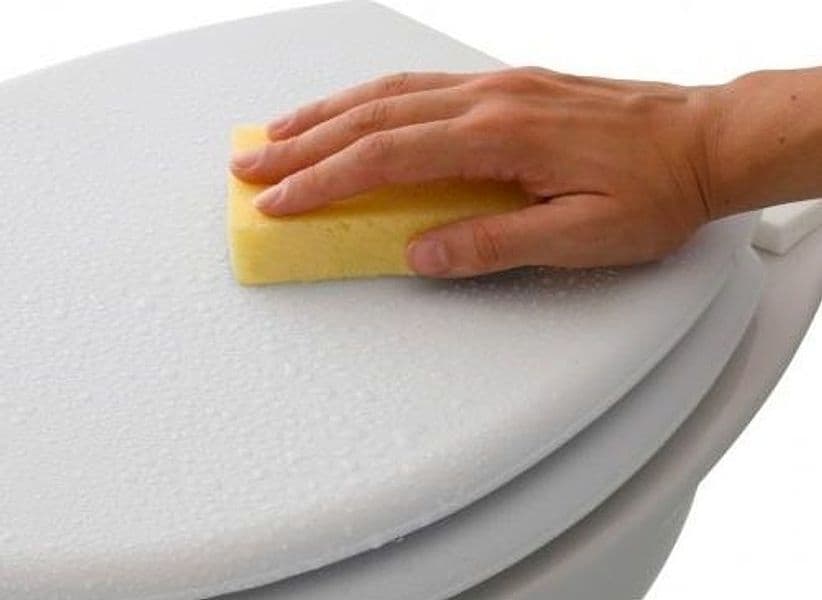 COPRIWATER UNIVERSALE IN MDF CON RIVESTIMENTO ECOPELLE TAVOLETTA COPRIVASO WC - 2