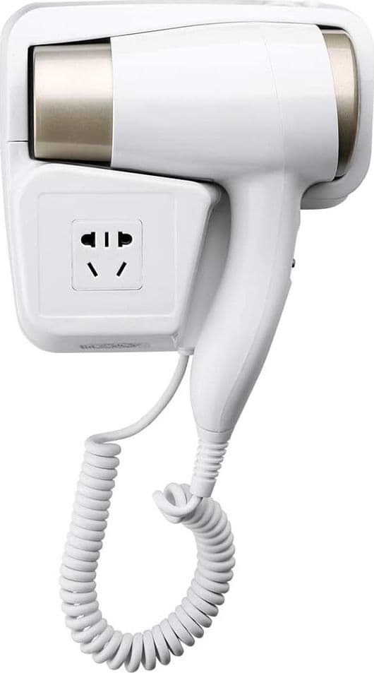 ASCIUGACAPELLI DA PARETE 2000W 2 VELOCITÀ ALBERGO HOTEL BAGNO PHON CAPELLI HAIR STYLE - 3