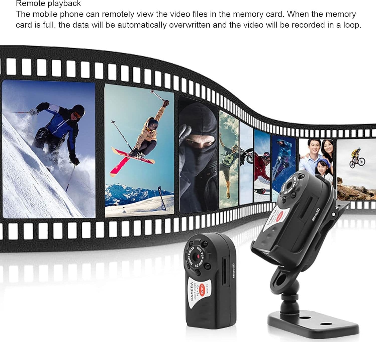 SPY CAM Q7 HD WIFI SPIA MICROSPIA MICROCAMERA MINI DV USB FOTO VIDEO ANDROID IOS - 13