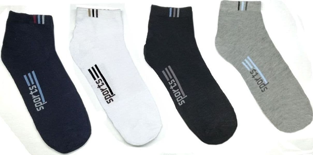12 PAIA DI CALZINI UOMO COLLO BASSO COMODI IN 4 COLORI SPORT DAL 40 AL 46 - 2