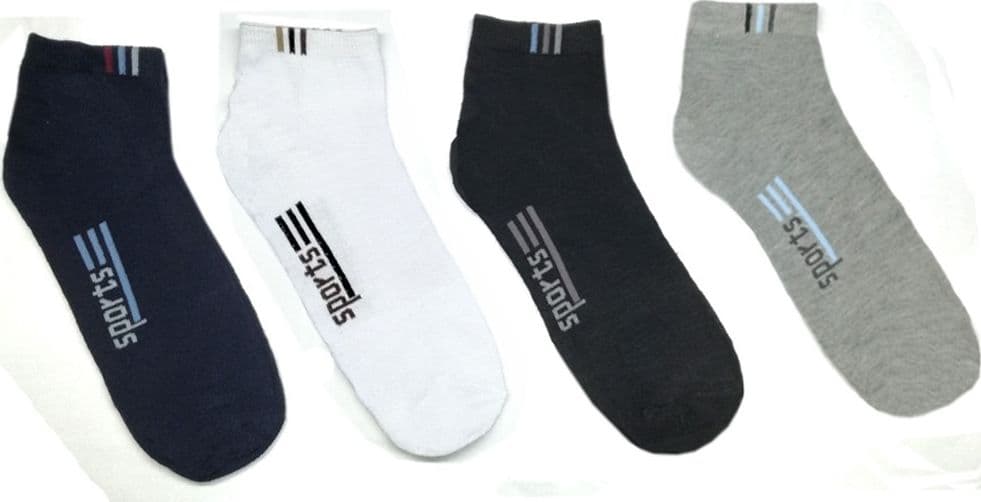 12 PAIA DI CALZINI UOMO COLLO BASSO COMODI IN 4 COLORI SPORT DAL 40 AL 46 - 2